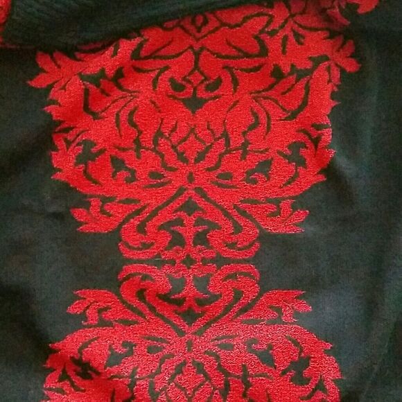 Inc International Concepts Black Red Sweater NWT - Picture 3 of 8